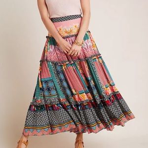 COPY - Anthropologie Celina tiered Maxi Skirt
